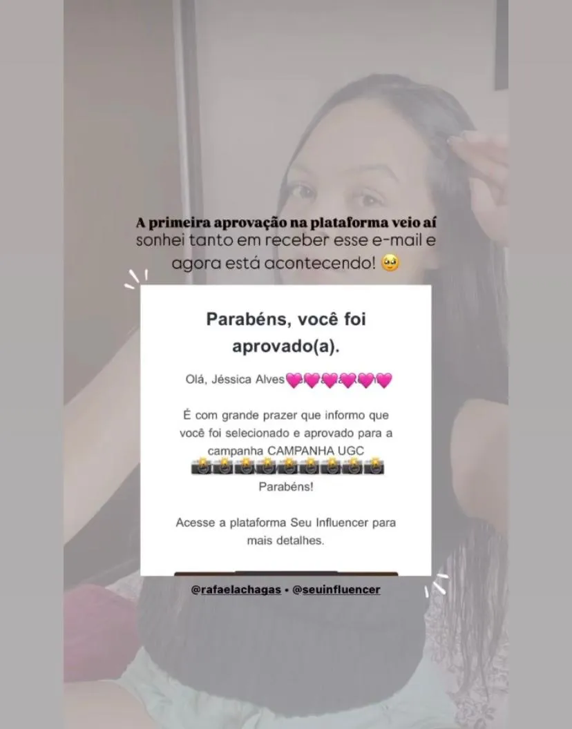 Depoimento de criador aprovado